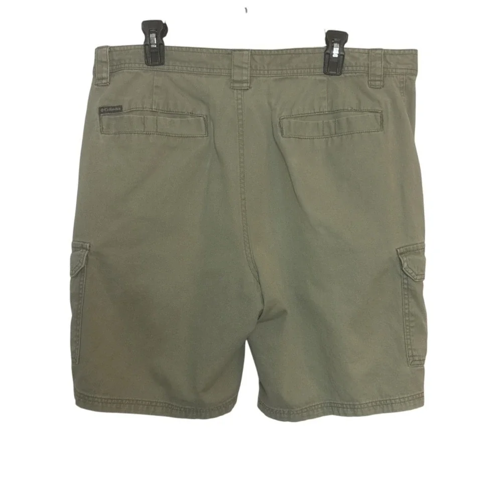 Columbia Mens 38 Cargo Safari Khaki‎ Shorts Gorpcore Hiking Outdoors Fishing